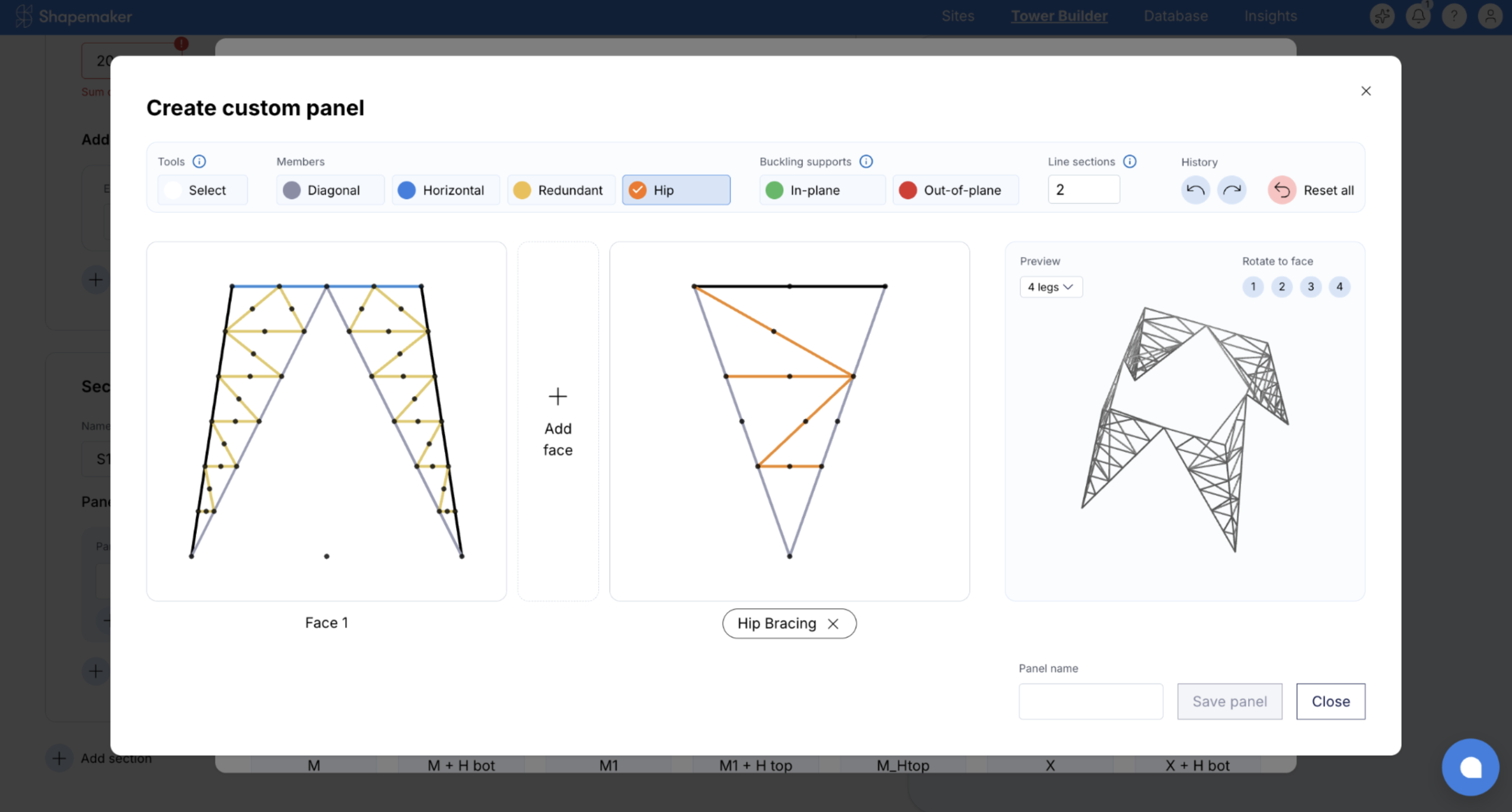 Panel Geometry Shapemaker - Telecommunication infrastructure software